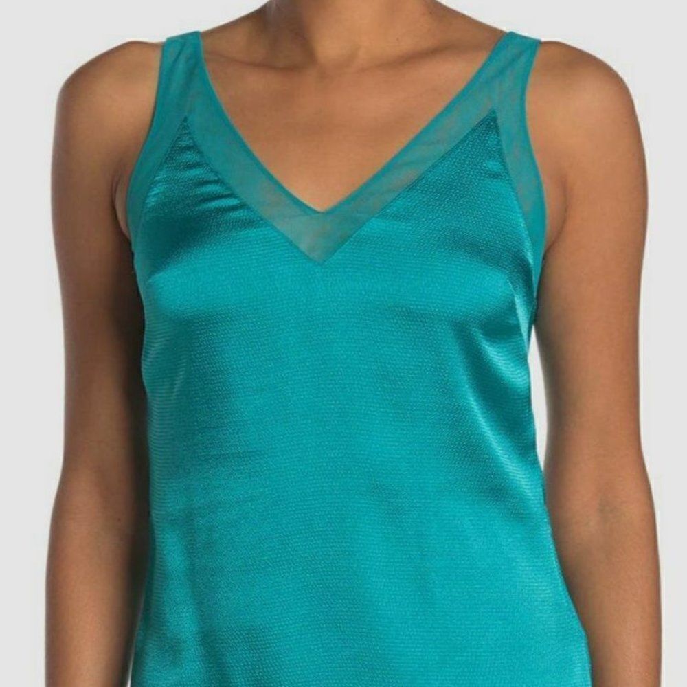 Ted Baker Lilyane Mesh edge V Neck Camisole/tank top shirt Sz 4 (US 10)
